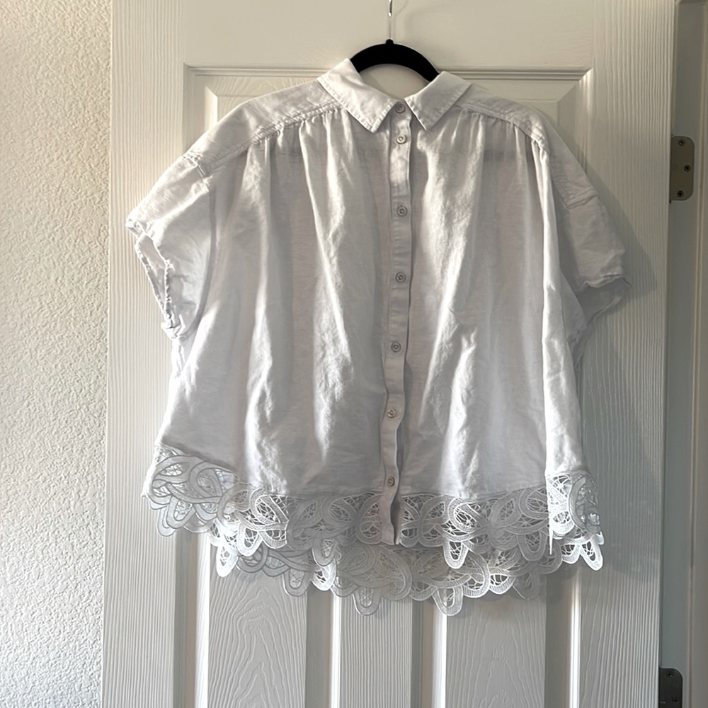 AE button down top